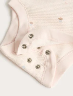 3 Pack Cotton Rich Cupcake Bodysuits (6½lbs-3 Yrs)