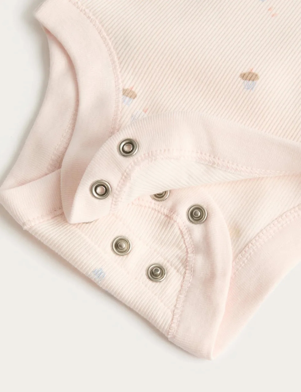 3 Pack Cotton Rich Cupcake Bodysuits (6½lbs-3 Yrs)