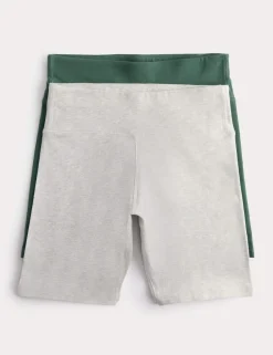 2 Pack Cotton Rich Cycling Shorts (6-16 Yrs)