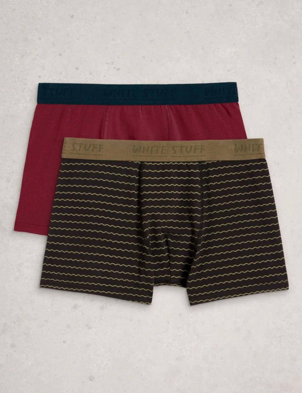 2 Pack Cotton Rich Fish & Plain Boxers