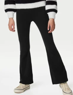 2 Pack Cotton Rich Flared Leggings (6-16 Yrs)