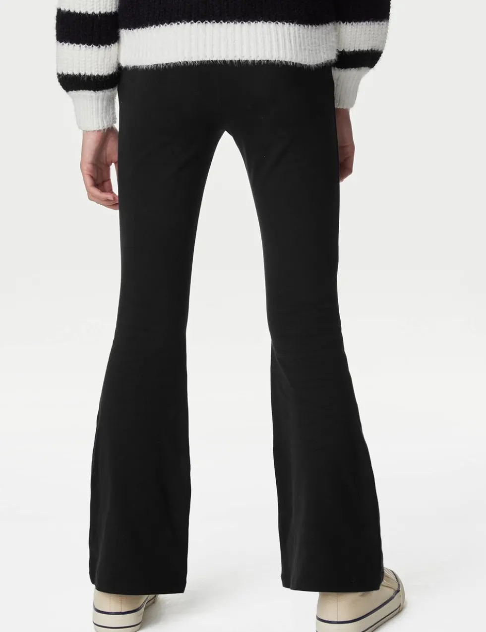 2 Pack Cotton Rich Flared Leggings (6-16 Yrs)