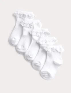 5 Pack Cotton Rich Frill Baby Socks