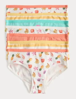 7 Pack Cotton Rich Fruit Print Knickers (18 Mths-14 Yrs)