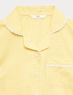 2 Pack Cotton Rich Gingham Dresses (2-14 Yrs)