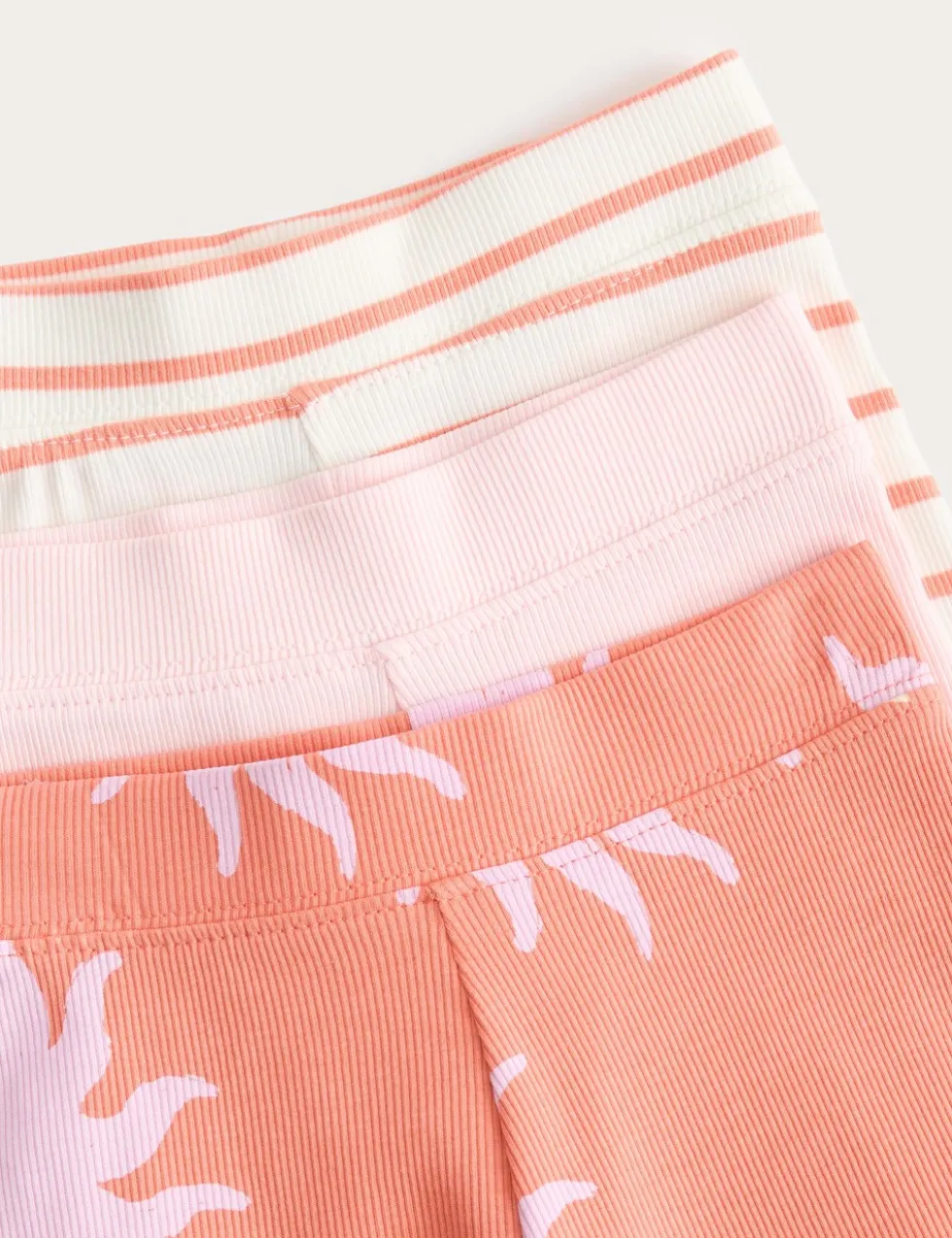 3 Pack Cotton Rich Island Cycling Shorts (2-8 Yrs)