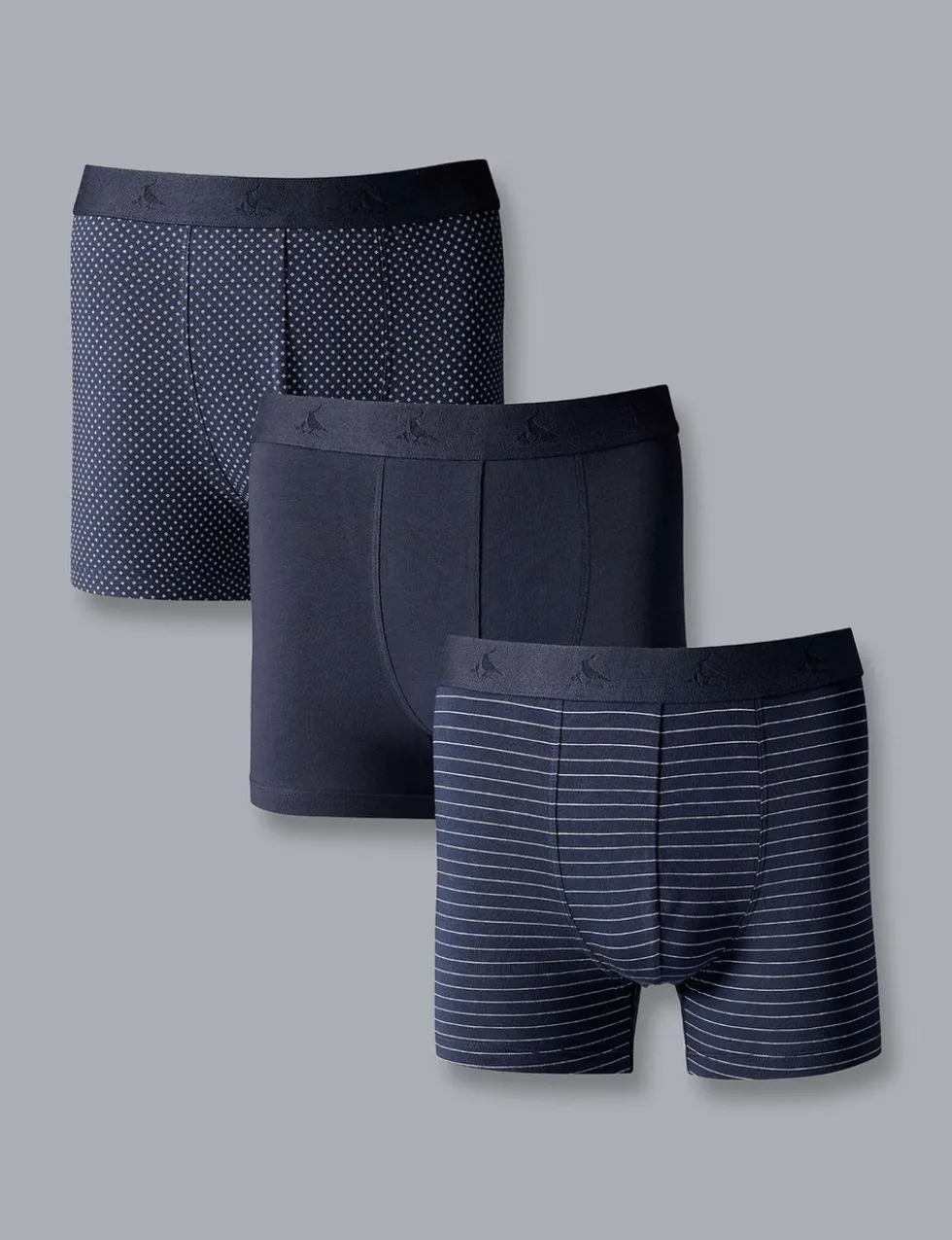 3 Pack Cotton Rich Jersey Assorted Boxers
