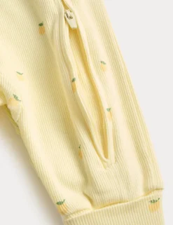 3 Pack Cotton Rich Lemon Sleepsuits (6½lbs-3 Yrs)