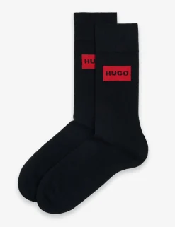2 Pack Cotton Rich Logo Socks