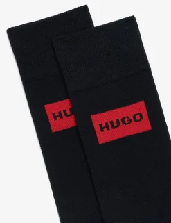 2 Pack Cotton Rich Logo Socks