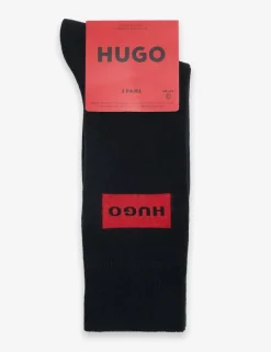 2 Pack Cotton Rich Logo Socks