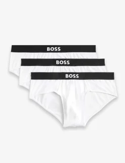 3 Pack Cotton Rich Logo Waistband Briefs