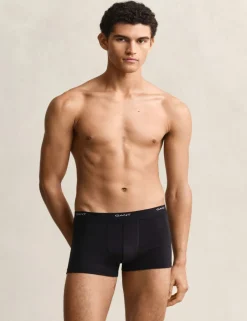 3 Pack Cotton Rich Logo Waistband Trunks