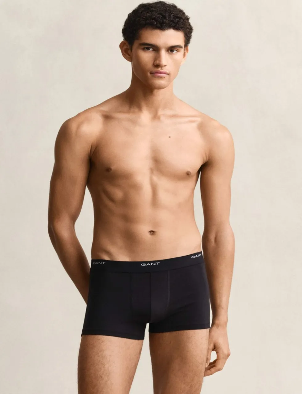 3 Pack Cotton Rich Logo Waistband Trunks