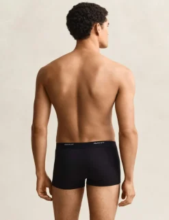 3 Pack Cotton Rich Logo Waistband Trunks