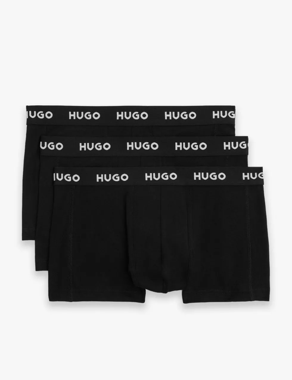 3 Pack Cotton Rich Logo Waistband Trunks