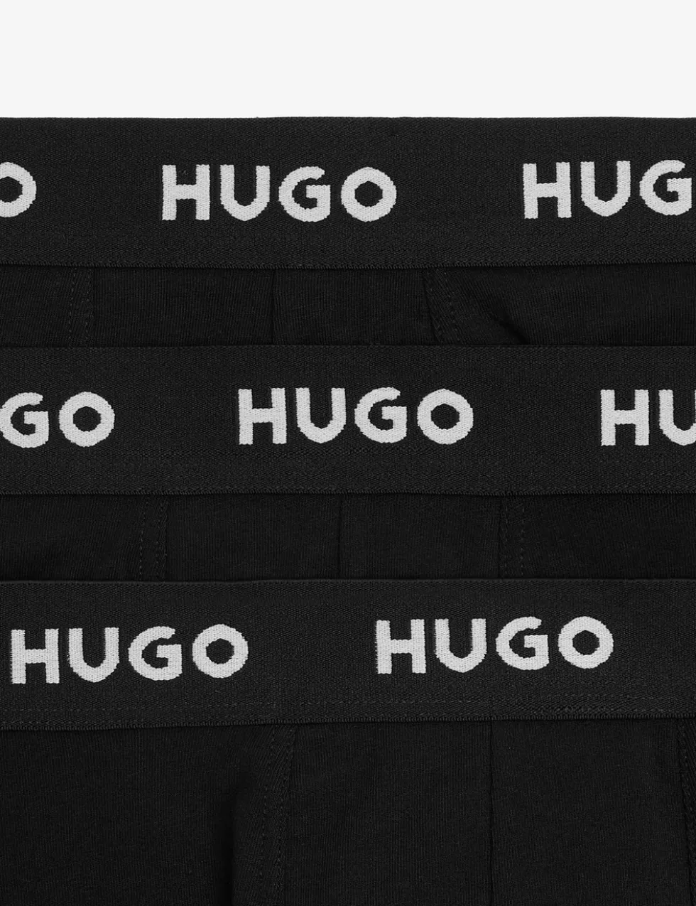 3 Pack Cotton Rich Logo Waistband Trunks