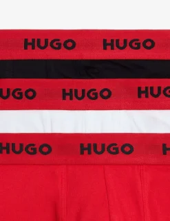 3 Pack Cotton Rich Logo Waistband Trunks