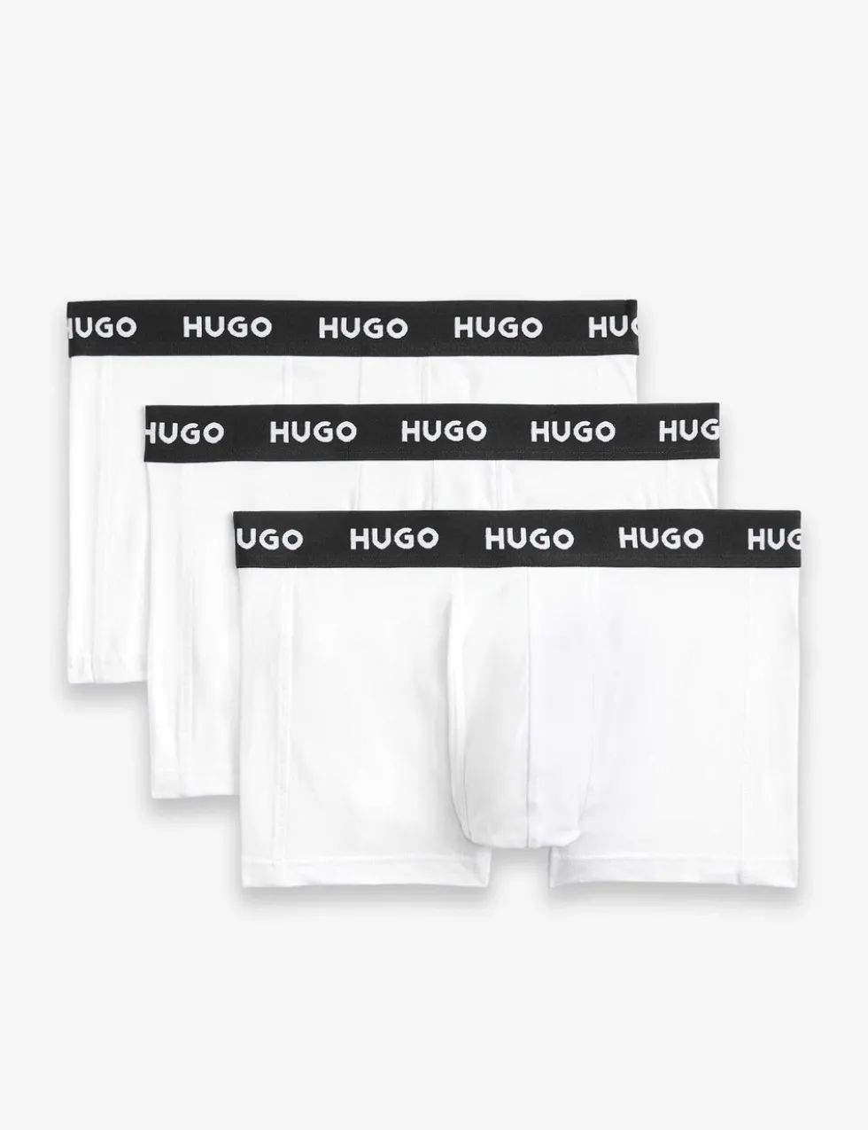3 Pack Cotton Rich Logo Waistband Trunks