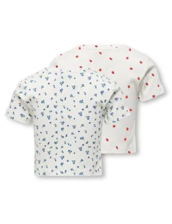 2 Pack Cotton Rich Patterned Tops (7-14 Yrs)