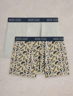 2 Pack Cotton Rich Patterned Boxers