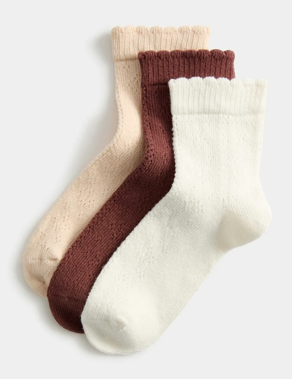 3 Pack Cotton Rich Pelerine Socks (6 Small - 7 Large)