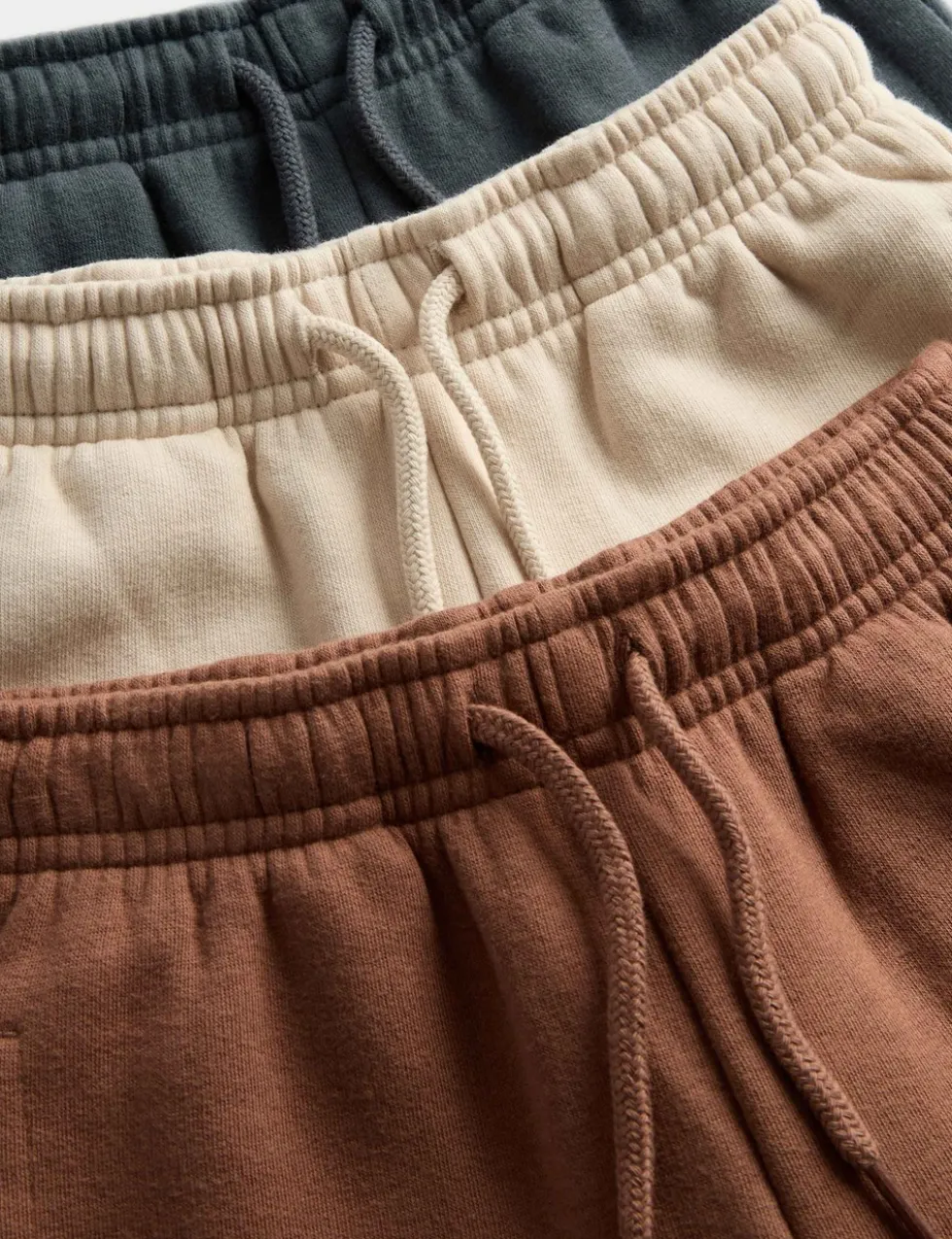 3 Pack Cotton Rich Plain Joggers (2-8 Yrs)