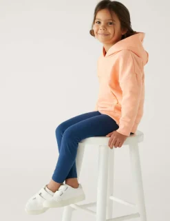 5 Pack Cotton Rich Plain Leggings (2-8 Yrs)