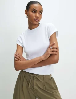 3 Pack Cotton Rich Ribbed Fitted Tops
