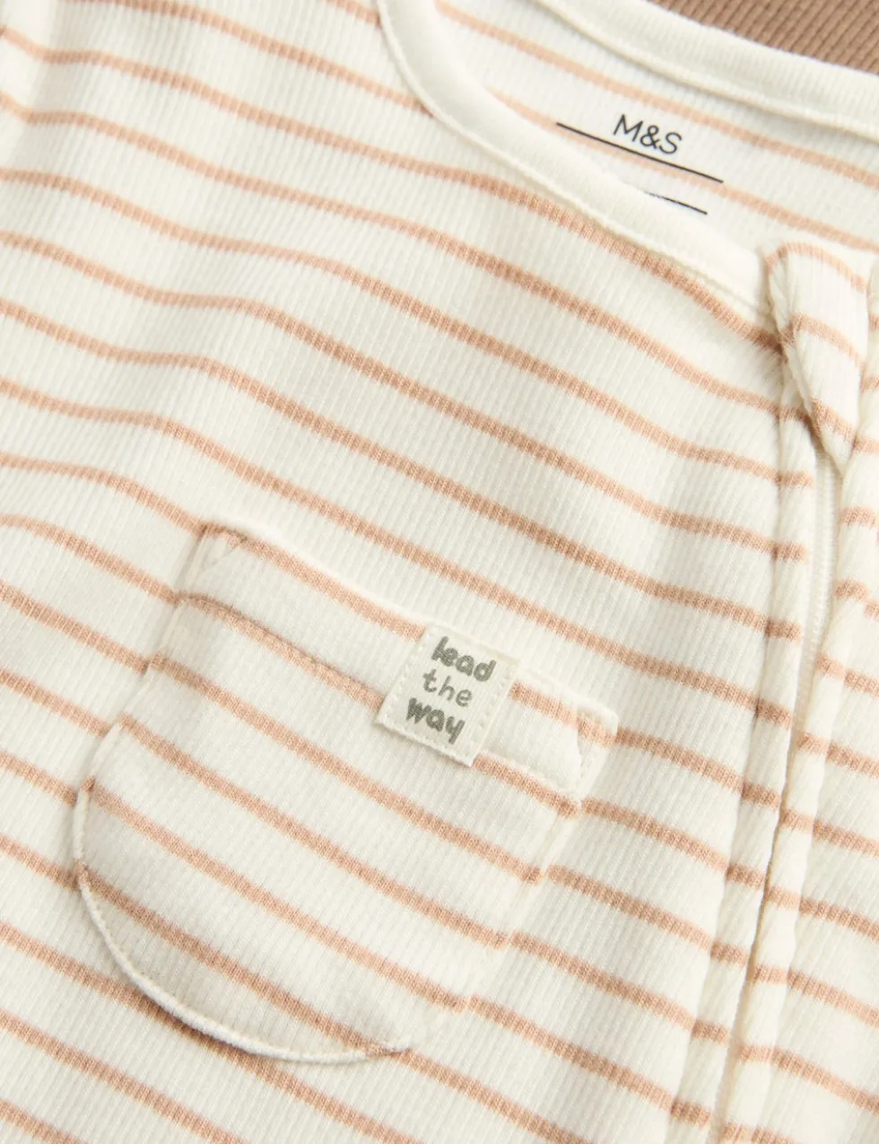 3 Pack Cotton Rich Ribbed Sleepsuits (6½lbs-3 Yrs)
