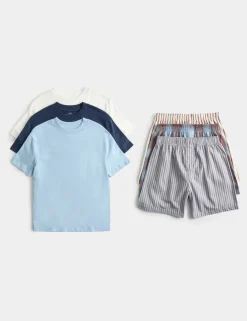 3 Pack Cotton Rich Short Pyjama Set (6-16 Yrs)