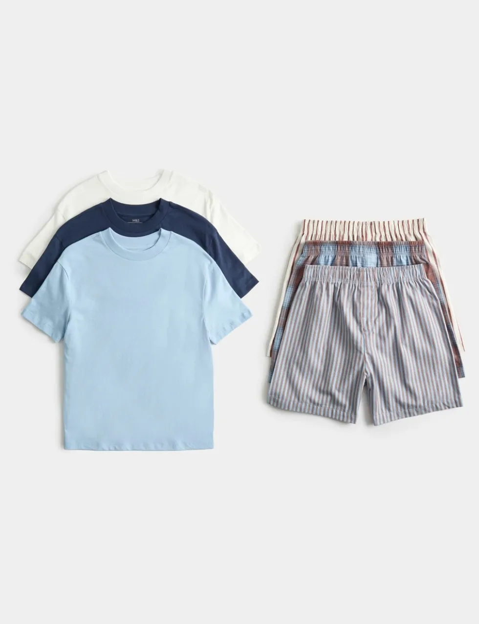 3 Pack Cotton Rich Short Pyjama Set (6-16 Yrs)