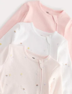 3 Pack Cotton Rich Sleepsuits (7lbs-3 Yrs)