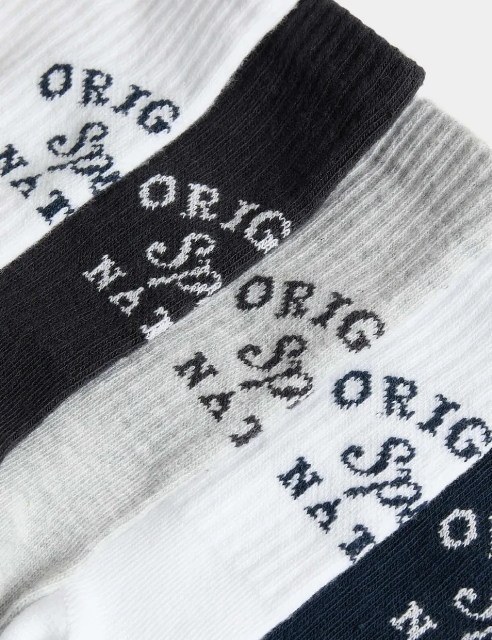 5 Pack Cotton Rich Socks (6 Small - 7 Large)