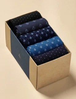 5 Pack Cotton Rich Socks Gift Box