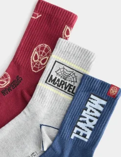 3 Pack Cotton Rich Spider-Manâ„¢ Socks