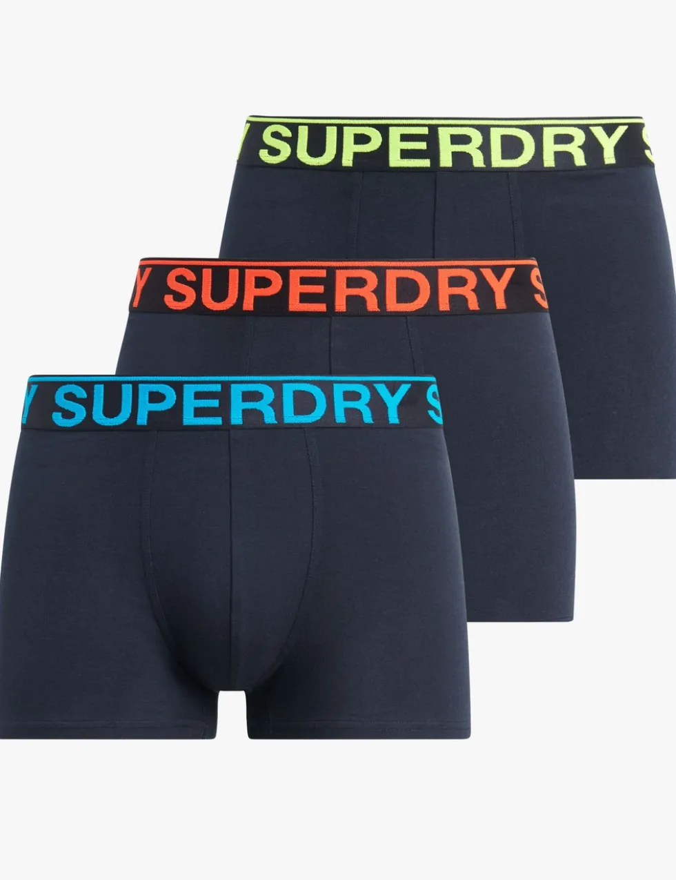3 Pack Cotton Rich Stretch Jersey Trunks
