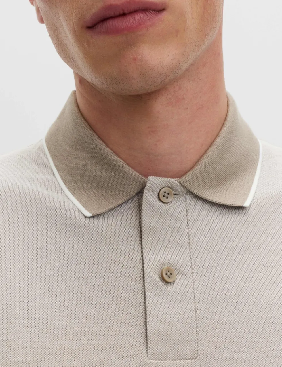 2 Pack Cotton Rich Tipped Polo Shirts