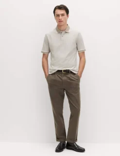 2 Pack Cotton Rich Tipped Polo Shirts