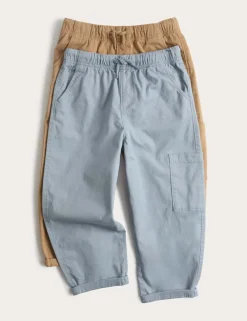 2 Pack Cotton Rich Trousers (2-8 Yrs)