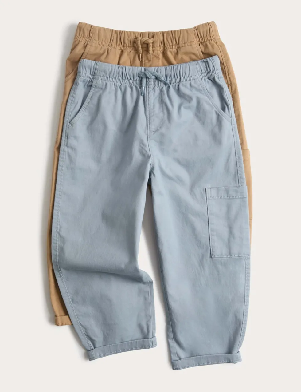 2 Pack Cotton Rich Trousers (2-8 Yrs)