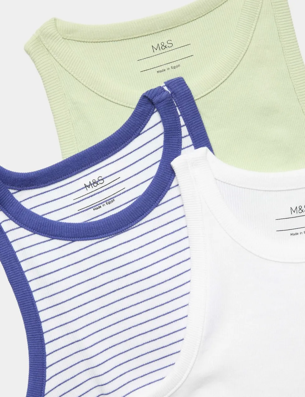 3 Pack Cotton Rich Vests (6-16 Yrs)