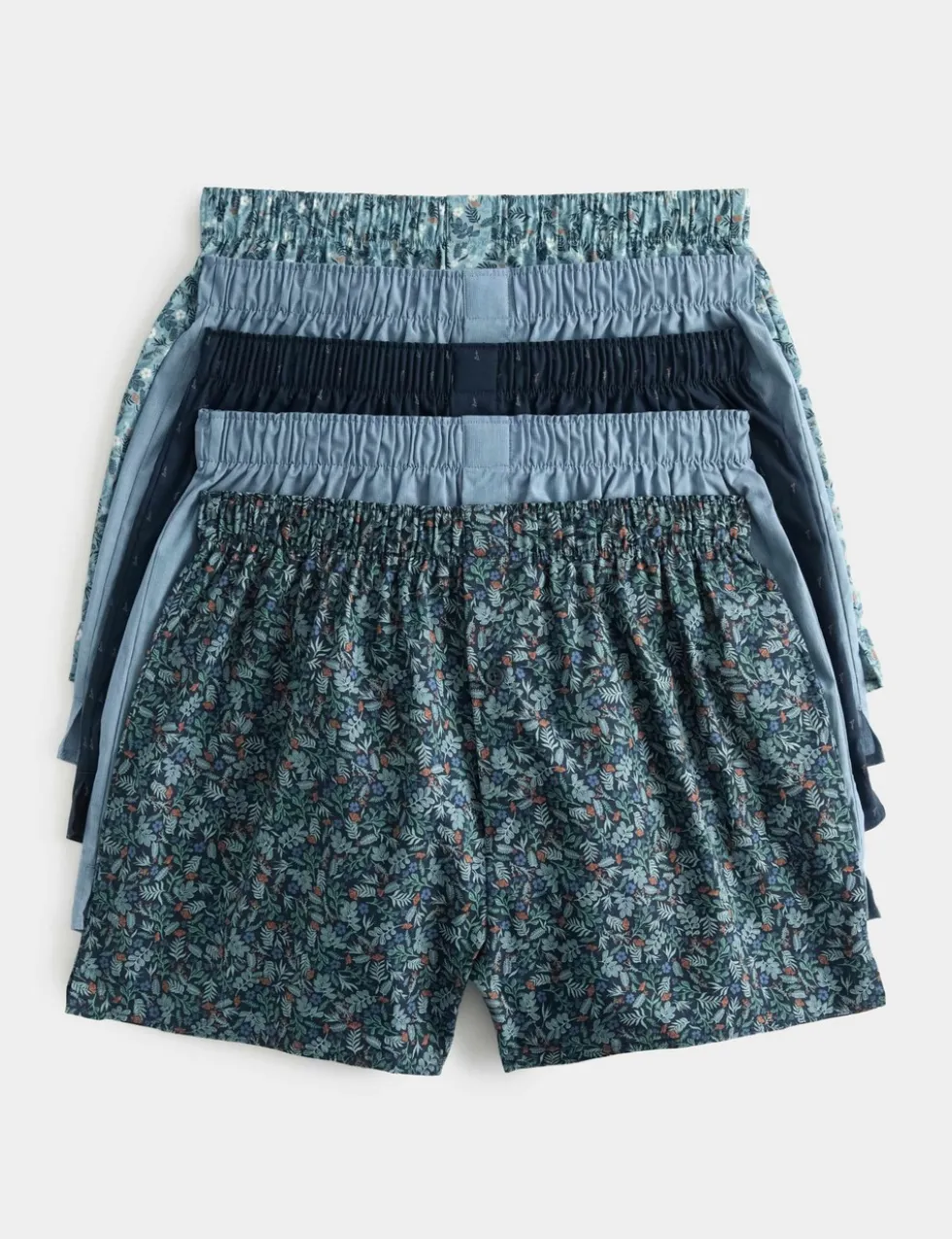 5 Pack Cotton StayNew™ Floral Woven Boxers