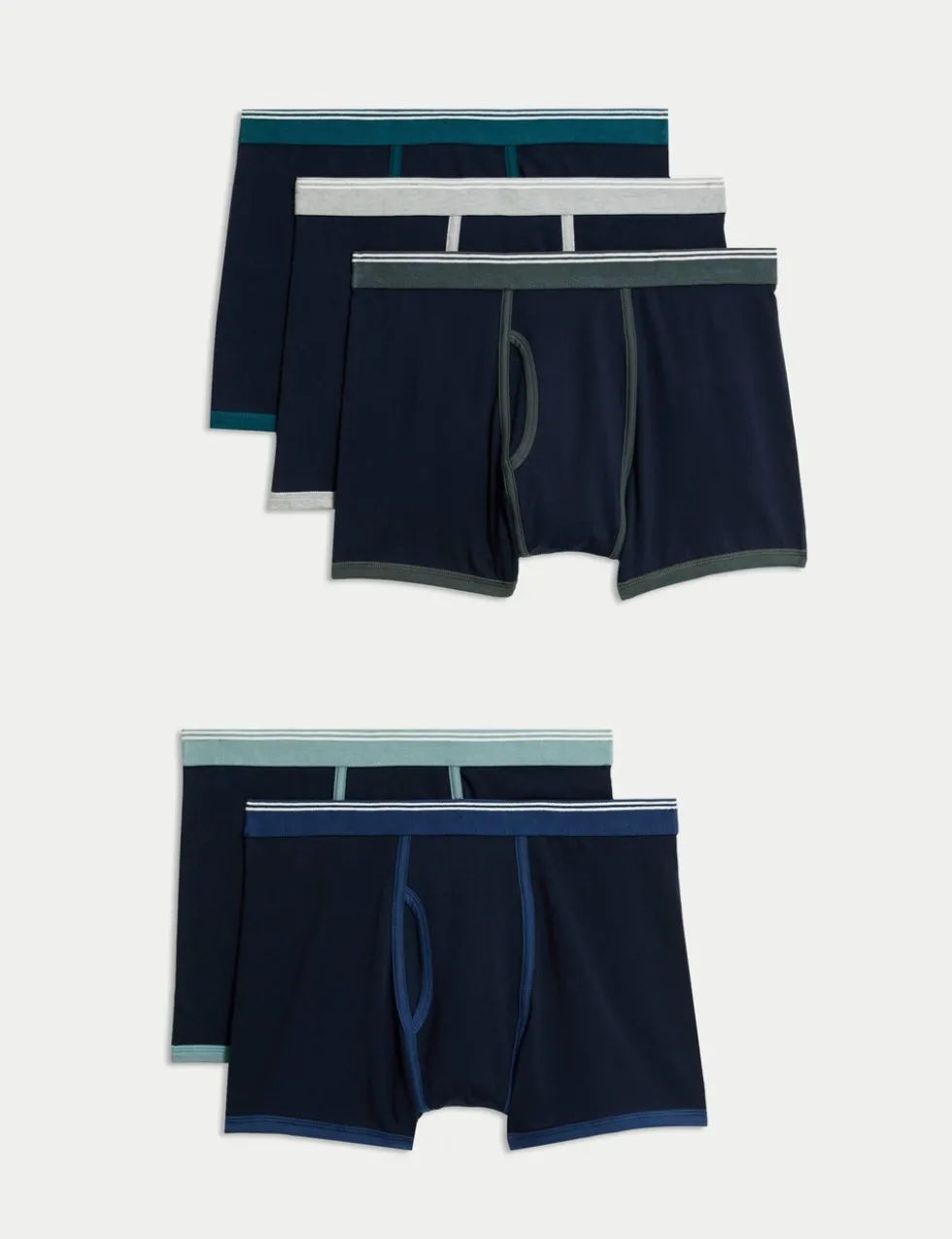 5 Pack Cotton Stretch Cool & Fresh™ Trunks