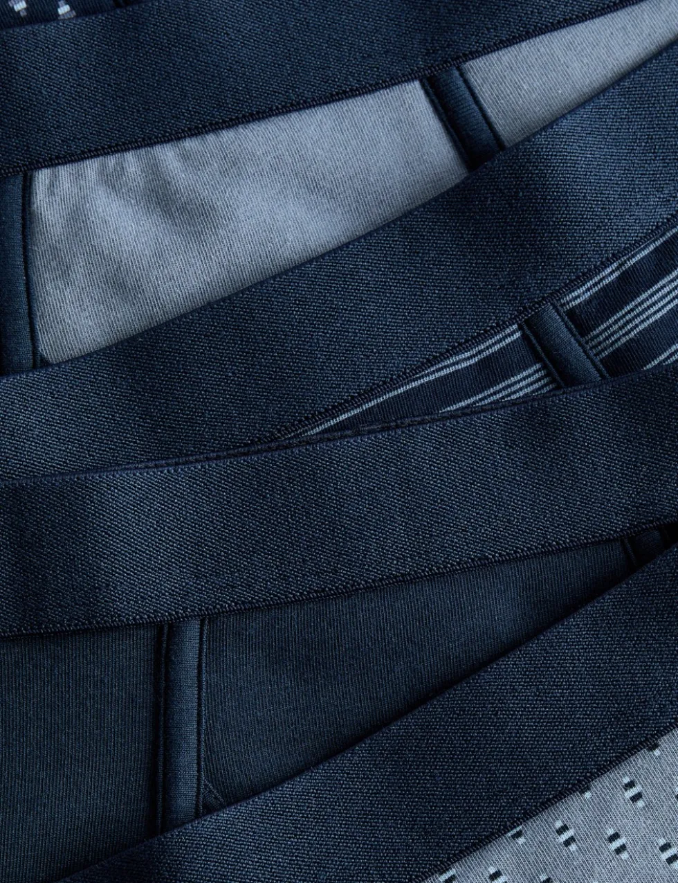 5 Pack Cotton Stretch Geometric Trunks
