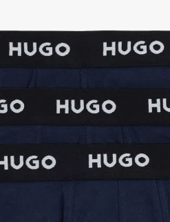 3 Pack Cotton Stretch Logo Waistband Trunks