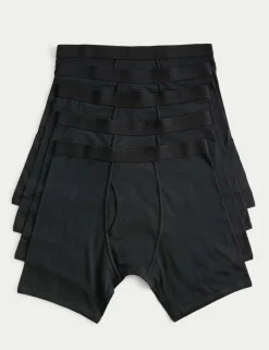 5 Pack Cotton Stretch Longer Length Trunks