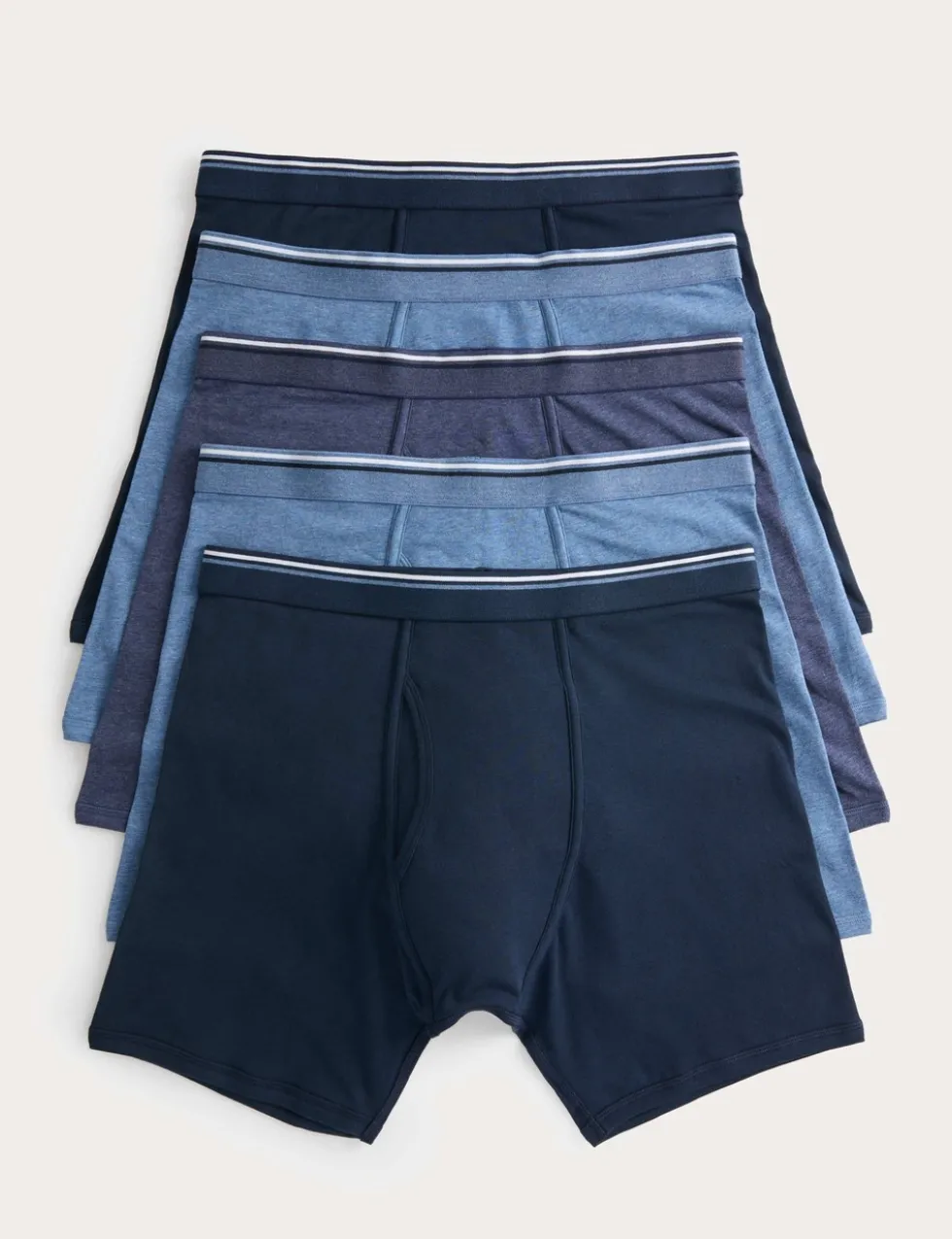 5 Pack Cotton Stretch Longer Length Trunks