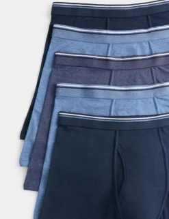 5 Pack Cotton Stretch Longer Length Trunks