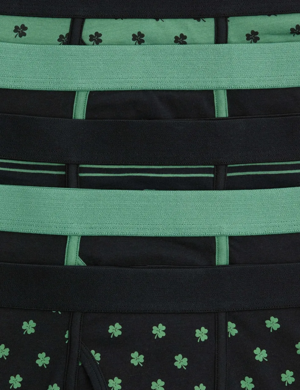 5 Pack Cotton Stretch St Patrick's day Trunks